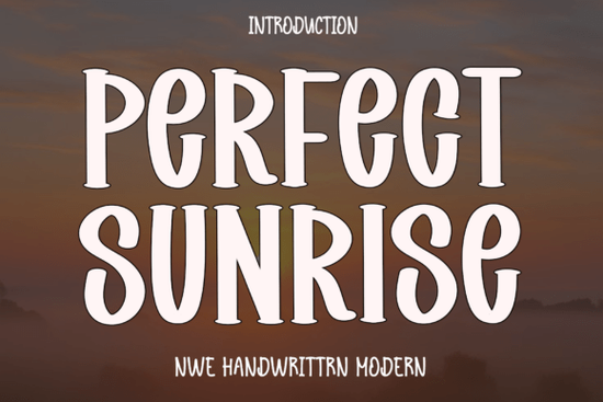 Perfect Sunrise Font